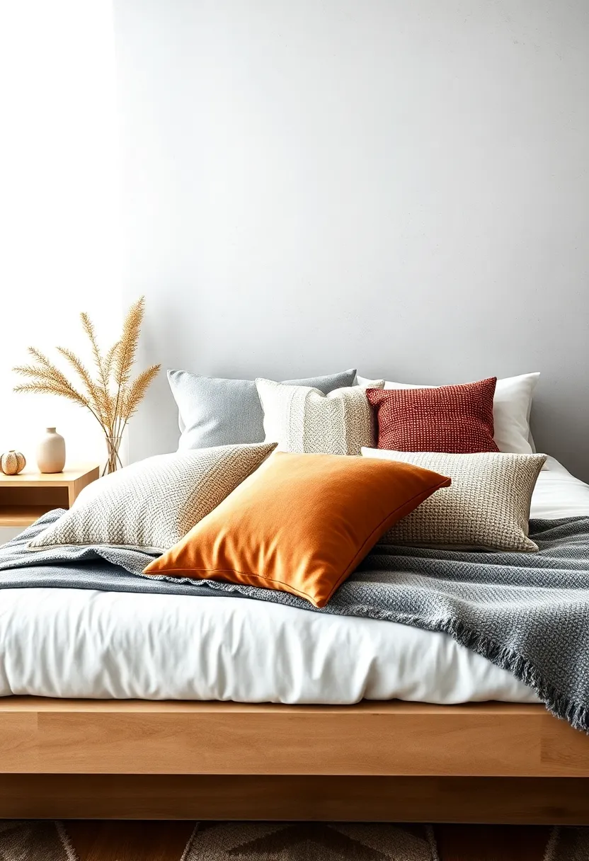 Place ​a trio of mismatched throw pillows in ⁢calming tones on a minimalist platform‌ bed for understated coziness