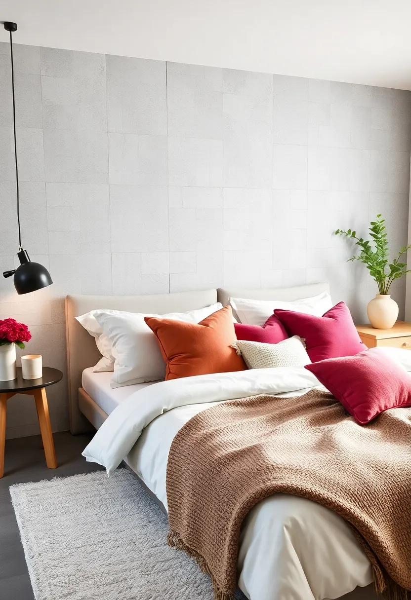 Top off your bed with a​ mix of wedge and ⁣square pillows​ in soft fabrics to ​create the ultimate space for lounging and ⁤comfort