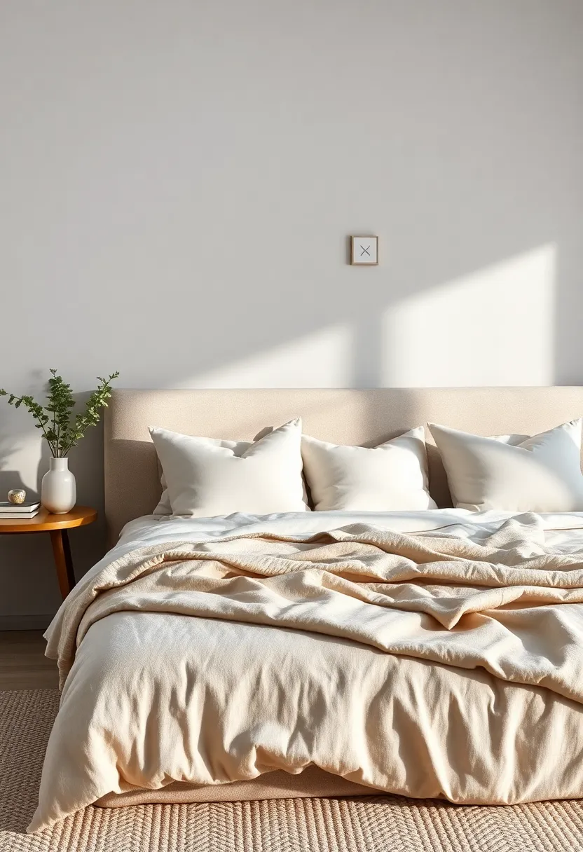 Layer silk-blend ‌pillows beneath linen ones to‌ introduce a slight⁢ sheen and delicate texture contrast