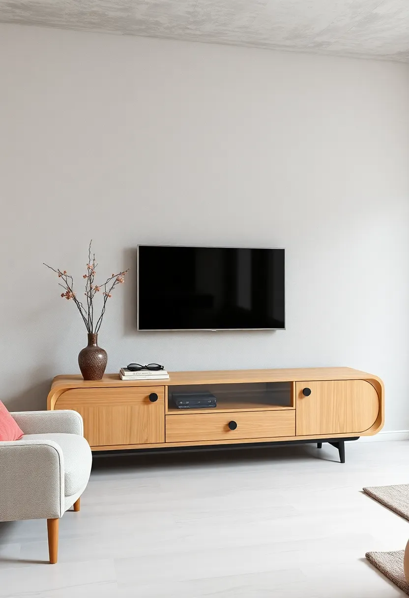 Durable Birch Wood ⁤Console with Smooth Rounded Corners