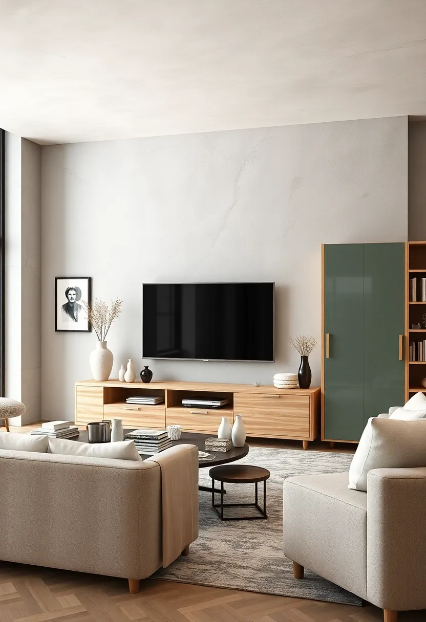 Spacious Pine TV Cabinet ​with⁤ Integrated Book Storage