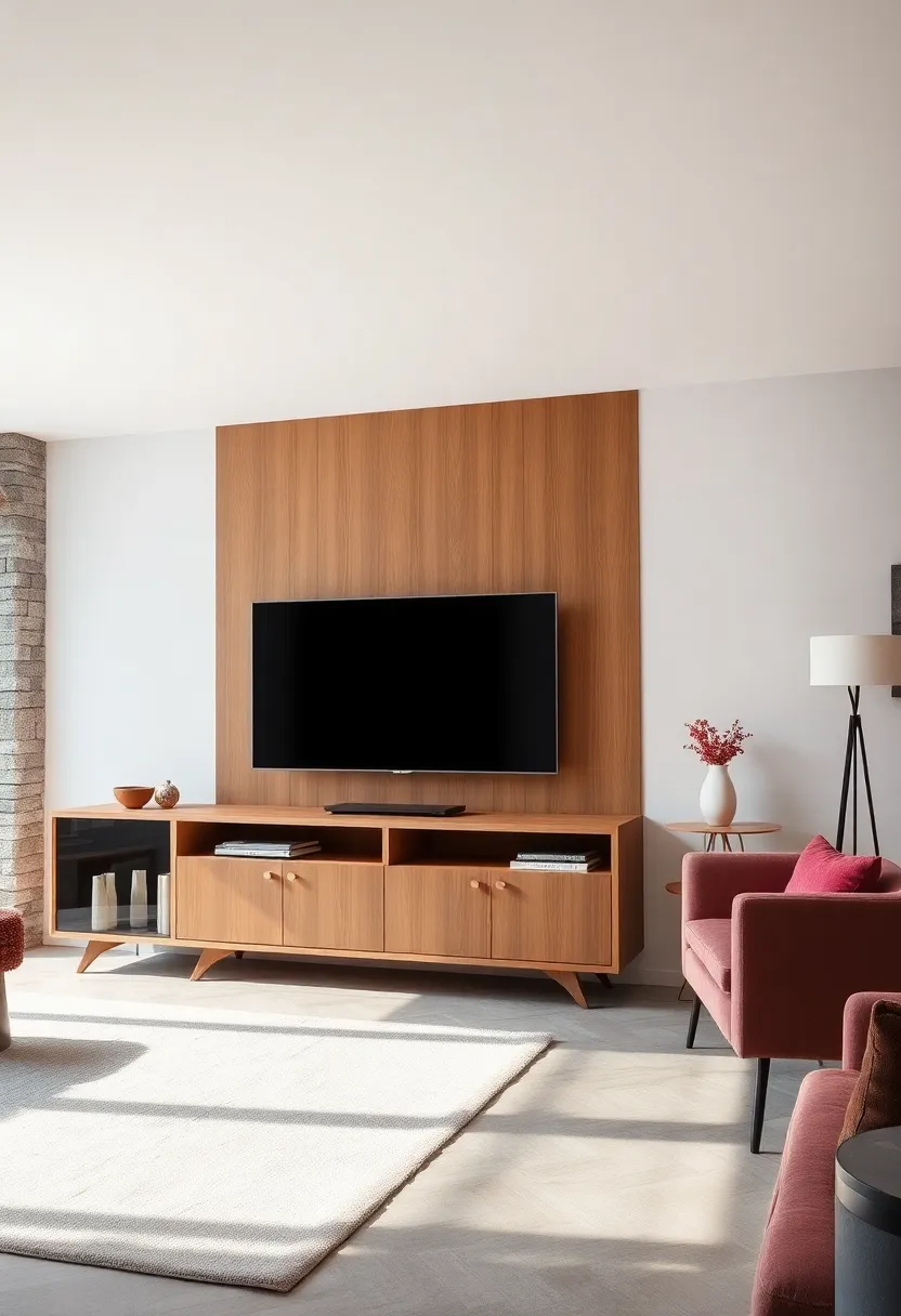 Two-Tone Maple⁢ TV Cabinet ‍Combining⁤ Matte‍ and ​Gloss ‍Finishes