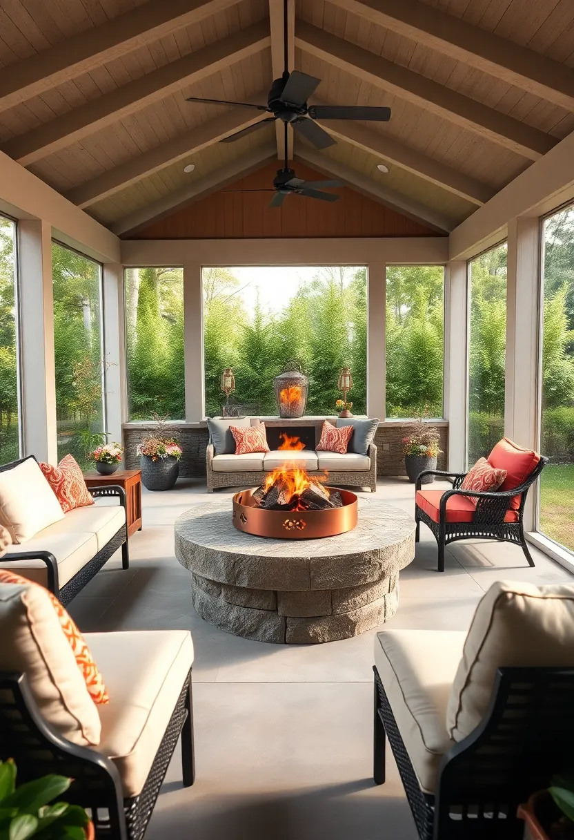 Copper Firepit ‌with Artistic Cutouts: Infuse artistry into your space with‌ a‍ copper firepit⁢ adorned ⁣with intricate cutout patterns that cast playful shadows