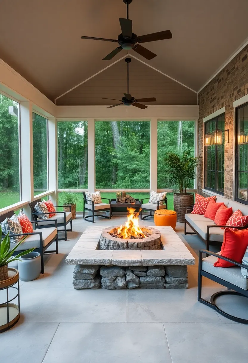 Stone Firepit ⁢with ⁤Integrated Firewood Storage: Stay organized and functional with a stone firepit that cleverly includes⁤ built-in compartments for firewood