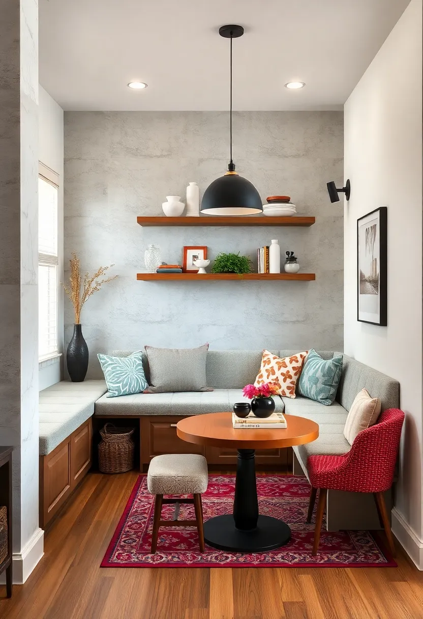 Built-In Bench Seating⁤ with Under-Storage