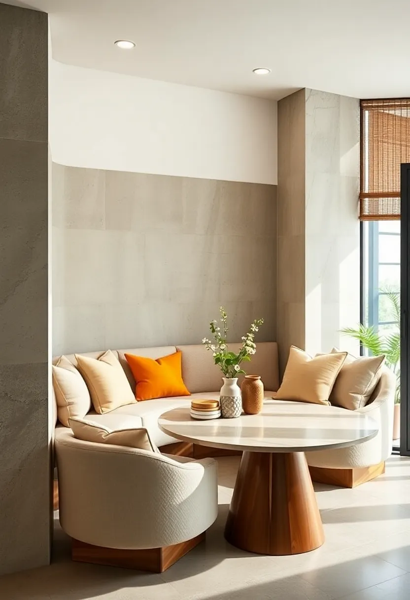 Custom corner Desks with Integrated Seating