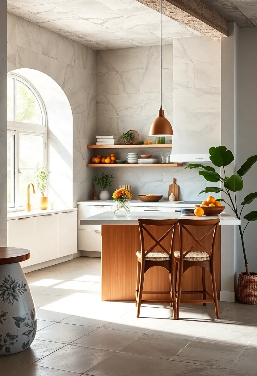 Ladder-Back Stools with Slim Profiles