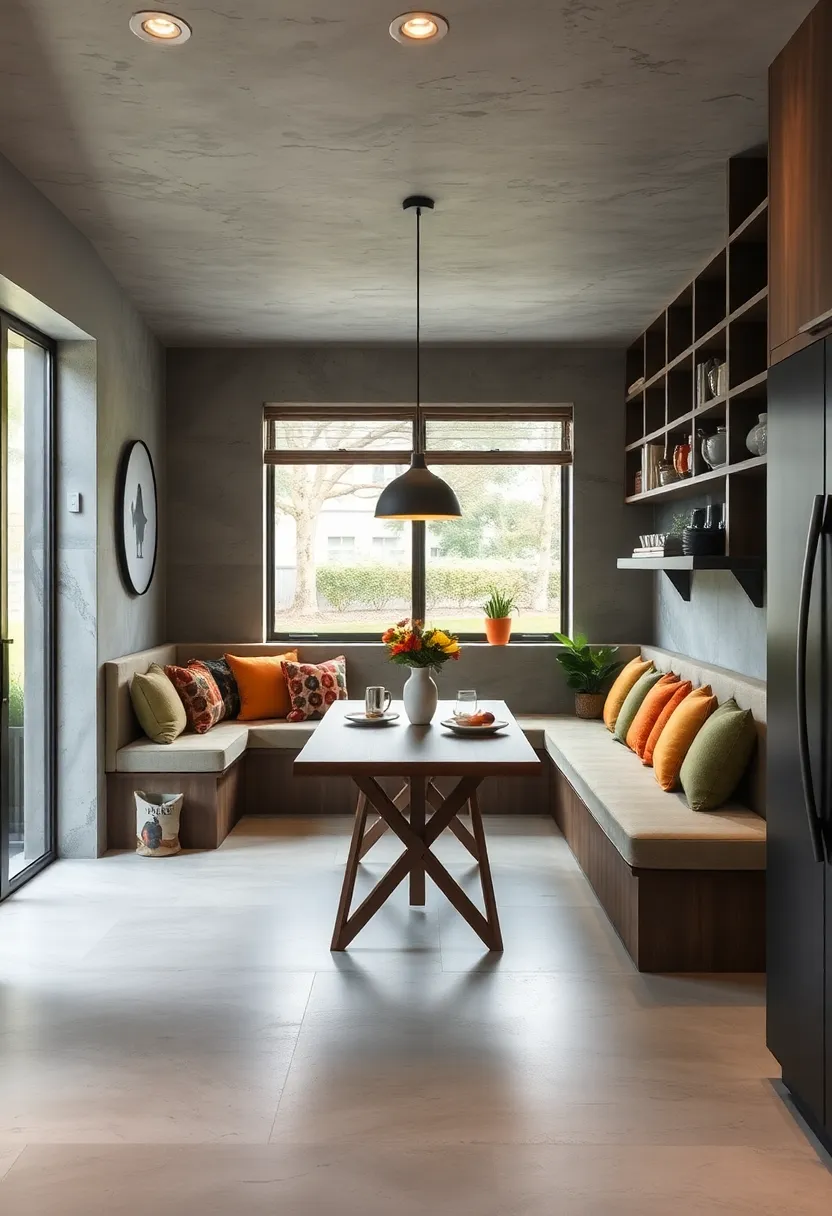 Seamless Bench⁢ Seating Along a Wall