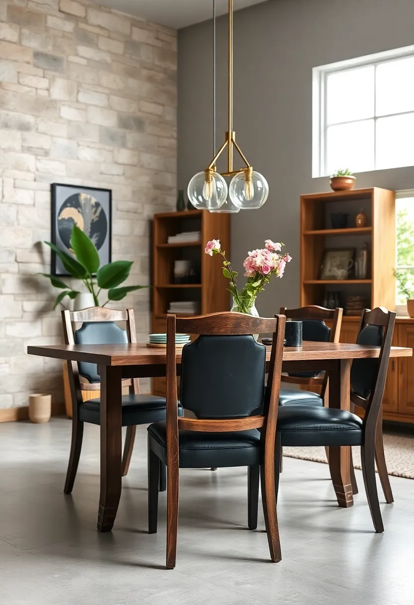 Classic Wooden Chairs Painted with⁣ Chalkboard Paint for Notes