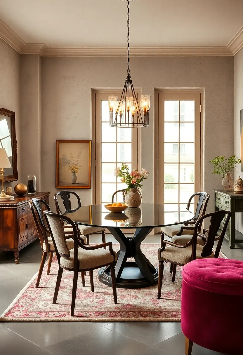 Combining Vintage ⁤Frames ​with glass Surfaces ⁣for a⁢ Chic ‍and Airy Dining Experience