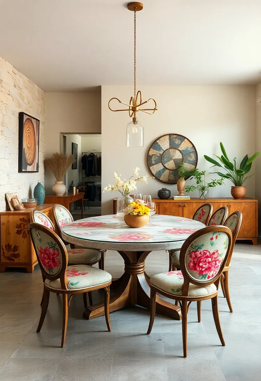Hand-Painted Floral ‌Motifs Adding a Touch of Whimsy and Personality‌ to Dining ⁢Pieces