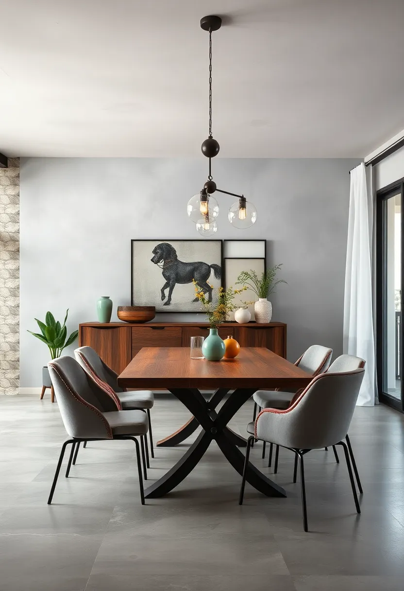 Mixing Metal and ⁣Wood Elements for a Bold Industrial Vibe in Dining Room Décor