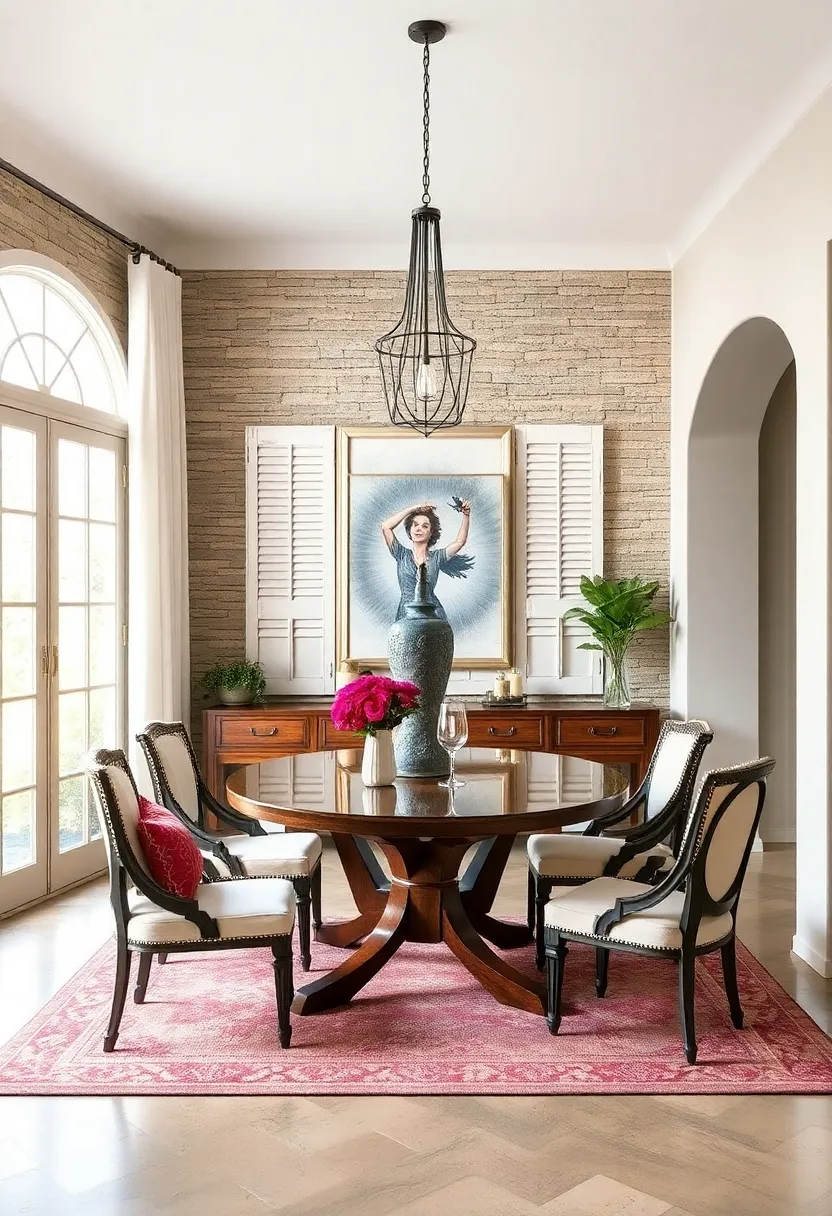 Old⁢ Window Shutters⁢ Reused as ‍Paneling for Dining Room Walls