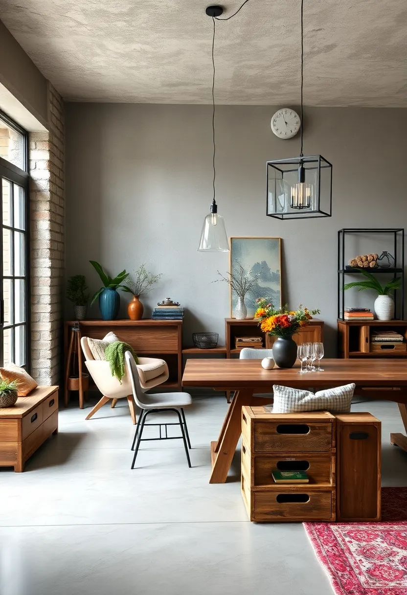 Repurposed Bicycle Parts as Artistic Dining Room Light Fixtures