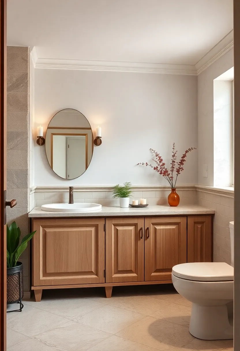 Delicate⁣ molding and Paneling⁤ on Bathroom Cabinets Inspired by Mid-Century Classic Designs