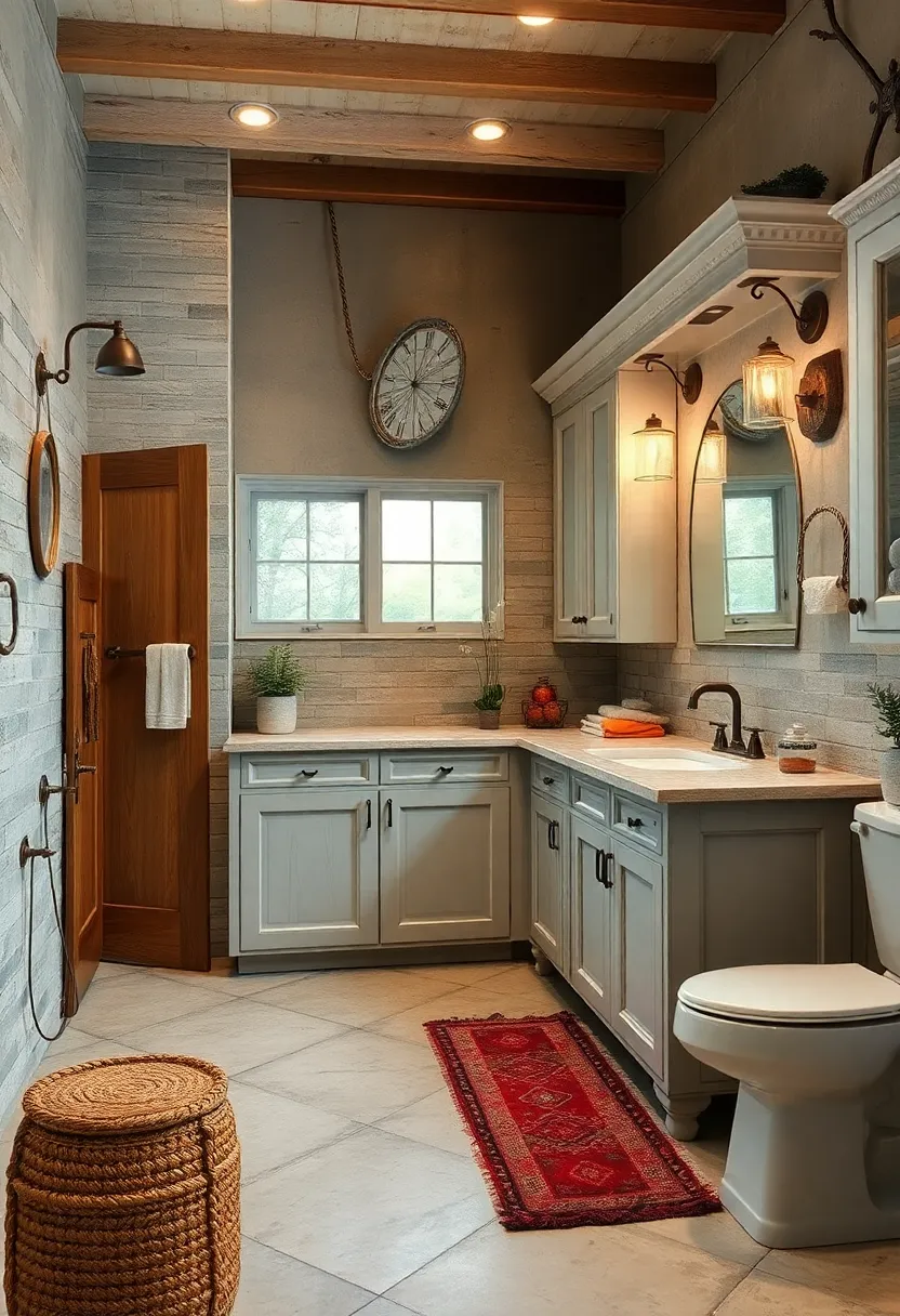 Subtle Distressed Paint Effects on⁤ Cabinets Paired ‍with Victorian-Era Fixtures ‌and ‍Accessories