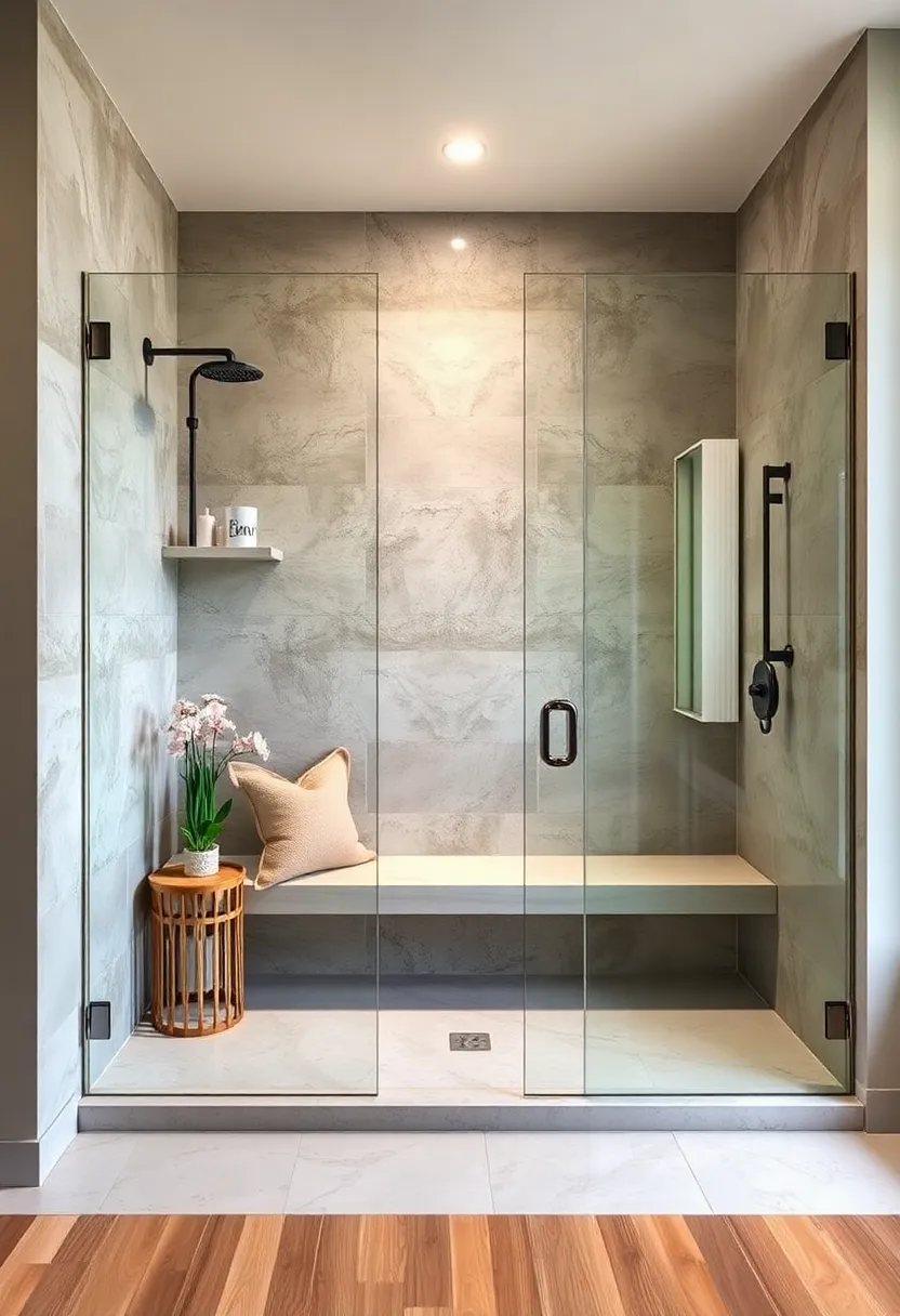 Bench Seating ⁤for Relaxation: Include built-in bench seating inside the ⁣walk-in shower ​for ​comfort and convenience during long, relaxing showers