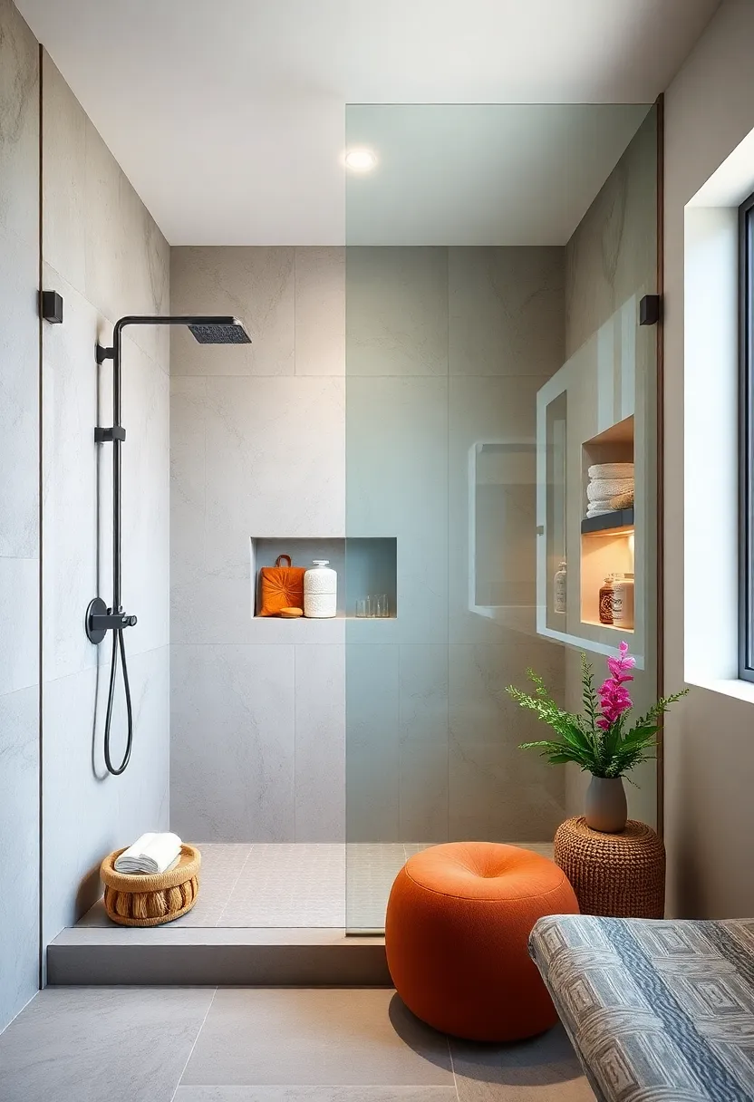 Built-In Niche Shelves: Integrate recessed shelves within⁢ shower walls to keep toiletries⁣ organized without cluttering the space