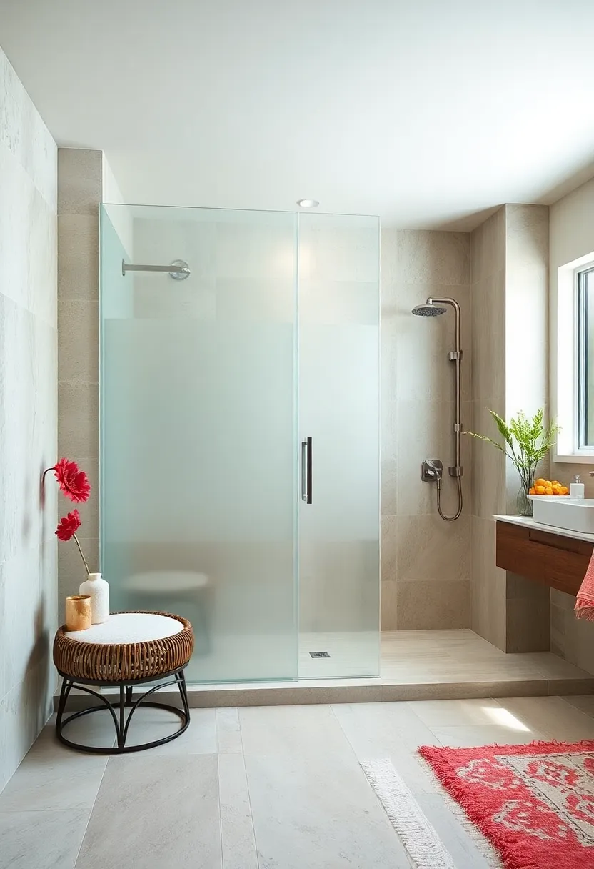 Frosted Glass Privacy⁣ Panels: Use frosted or etched glass ​to maintain ⁣light flow ⁢while ensuring privacy⁣ within ⁤the walk-in⁤ shower
