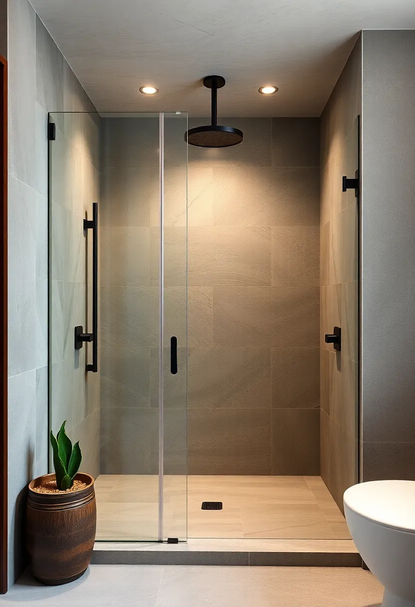 Industrial Chic‌ with Concrete Elements:‍ Combine raw concrete finishes with⁢ metal accents for⁢ a⁣ modern, industrial-inspired shower look