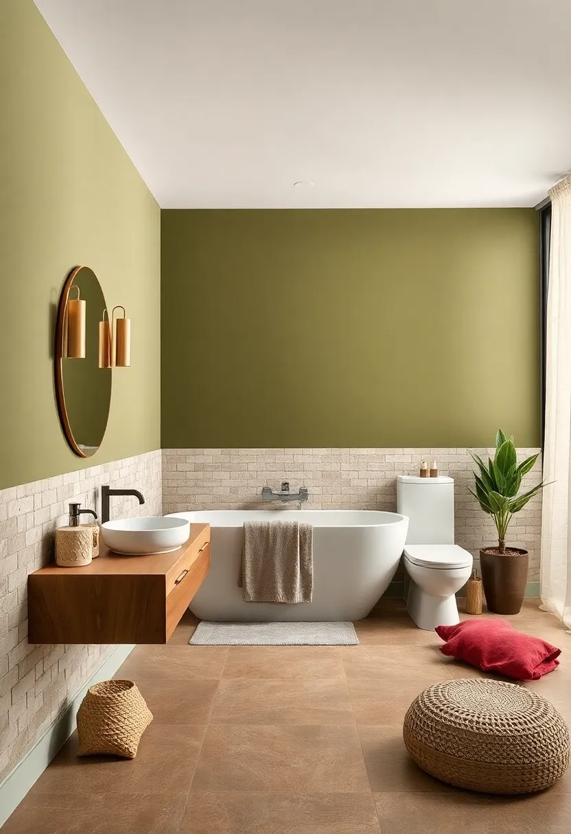 Deep Olive ​and Soft Linen – Evoke natural warmth with deep olive greens ⁤blended seamlessly with light, linen neutrals