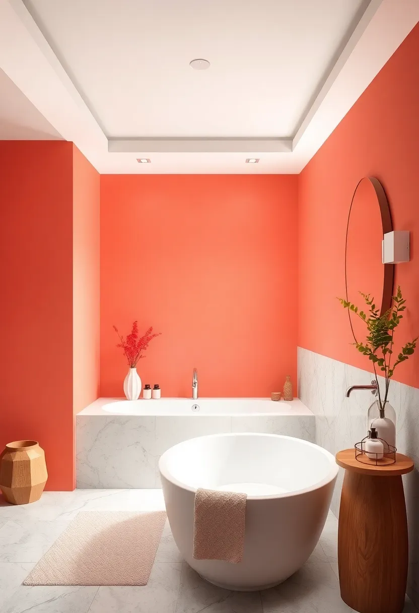 Warm Coral and Linen White – energize your space⁣ with vibrant coral paired with ⁤the softness of linen white for cozy freshness