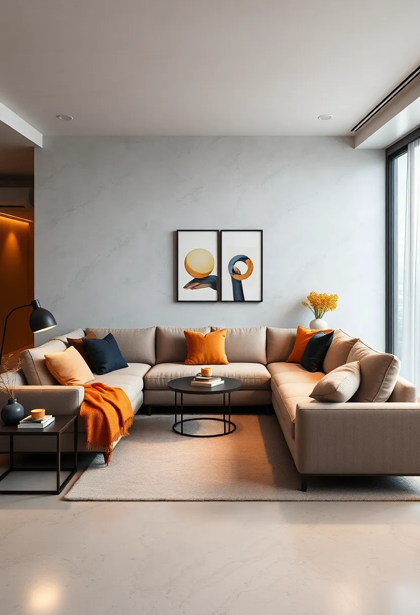 Enhance a ‌small living room by selecting a ⁢sectional⁢ with ‍built-in storage,⁣ keeping⁤ the space tidy yet inviting