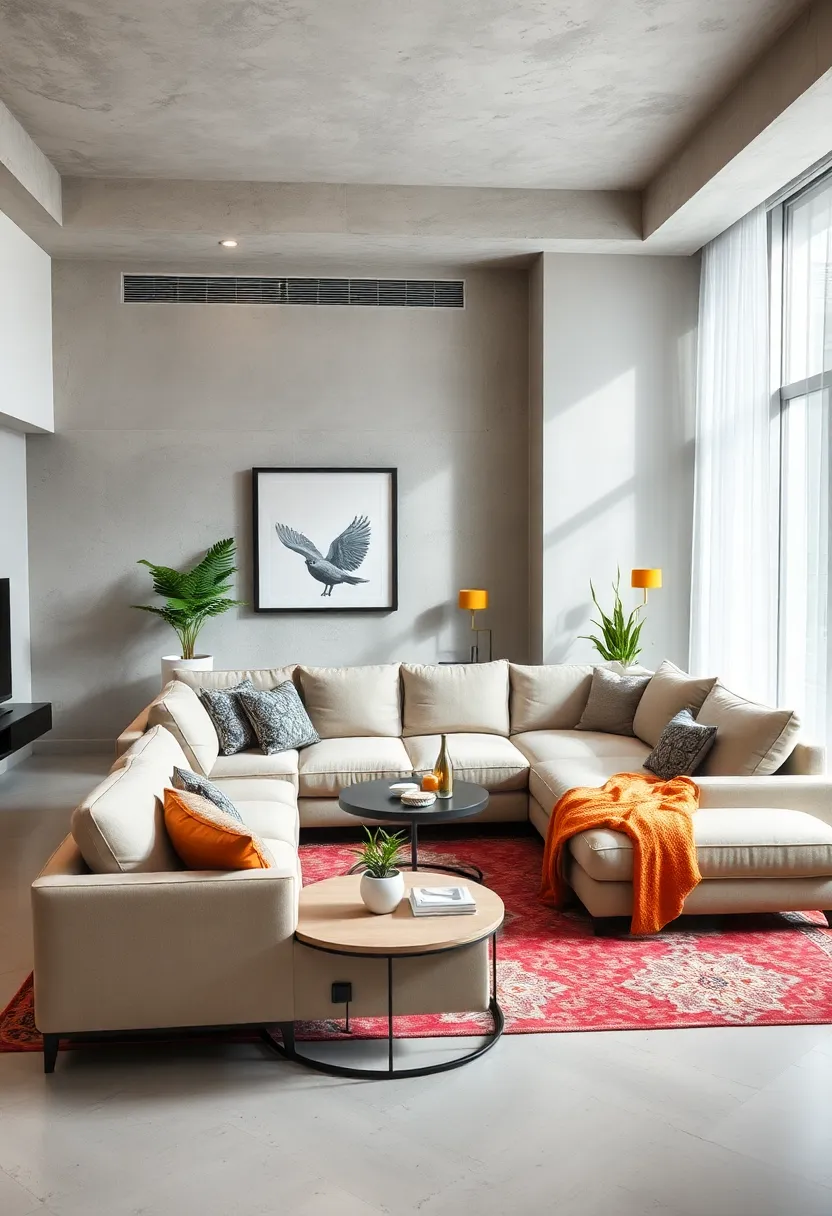 Use a⁣ modular⁤ sectional that allows for⁢ versatile arrangements, adapting to⁣ your‌ lifestyle and entertaining needs