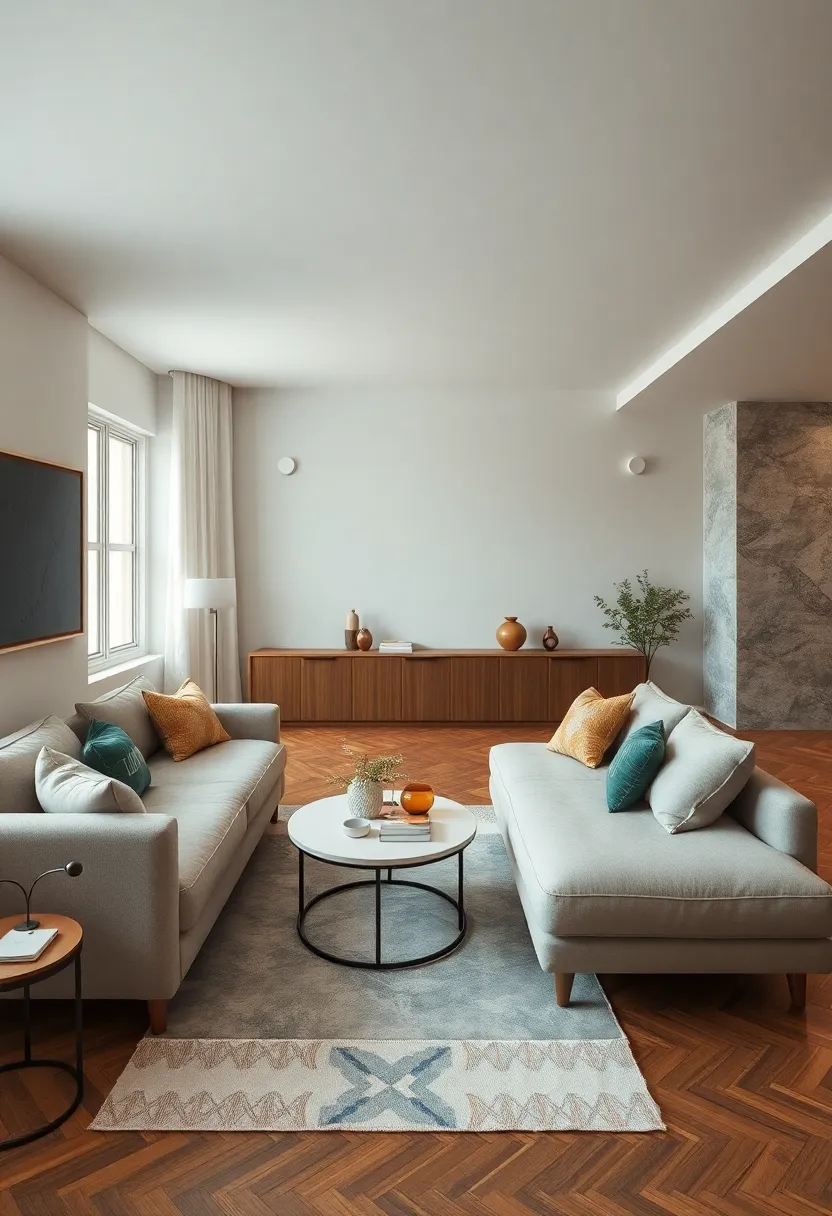 Opt ⁤for a ​deep‍ green sectional⁣ sofa and accent with ⁣gold details to‍ add a touch of elegance ⁤and‌ coziness