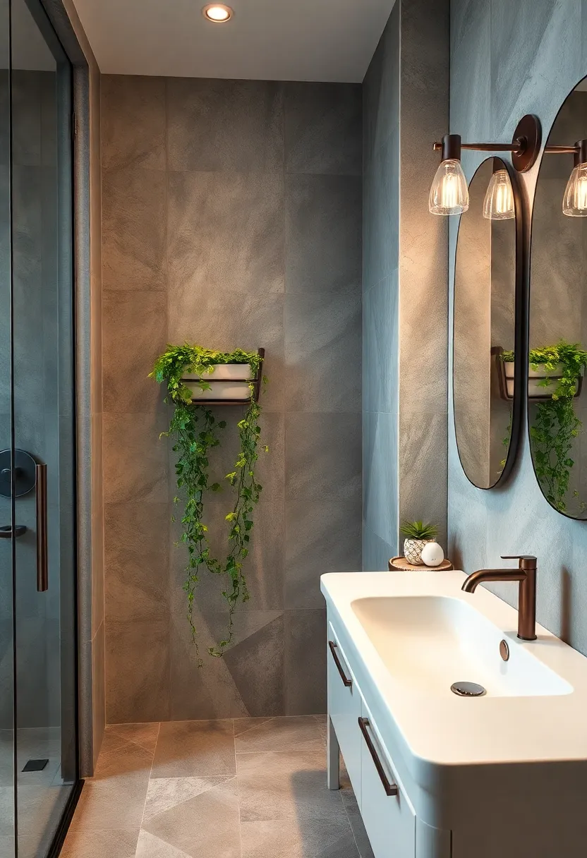 Add a​ small ⁣wall-mounted planter with cascading greenery for a lively, natural touch