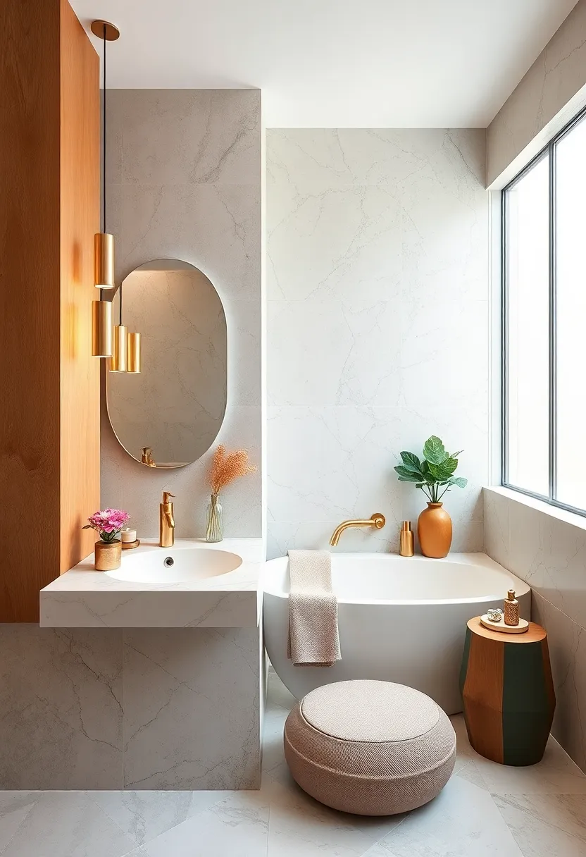 Incorporate ⁢metallic or gold accents in ⁤fixtures and accessories for a touch of elegance