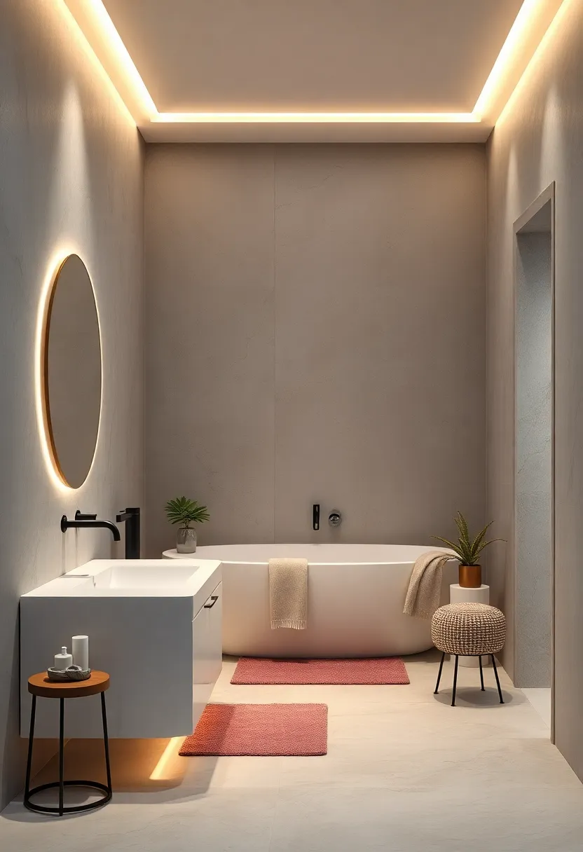 Install subtle, warm LED lighting‍ to enhance a serene atmosphere