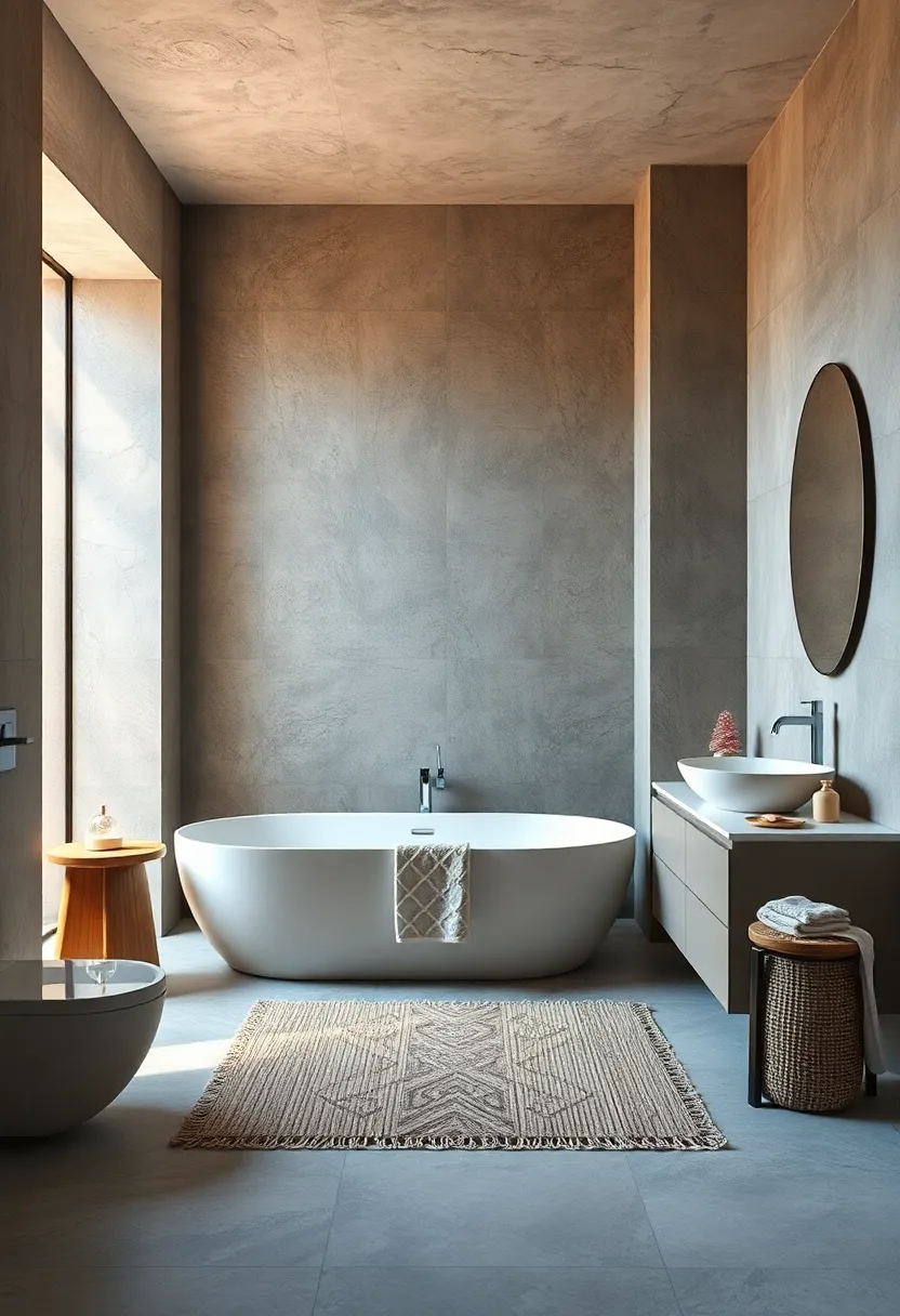 Keep floors bare or use a‍ simple, natural fiber rug‌ for a cozy touch