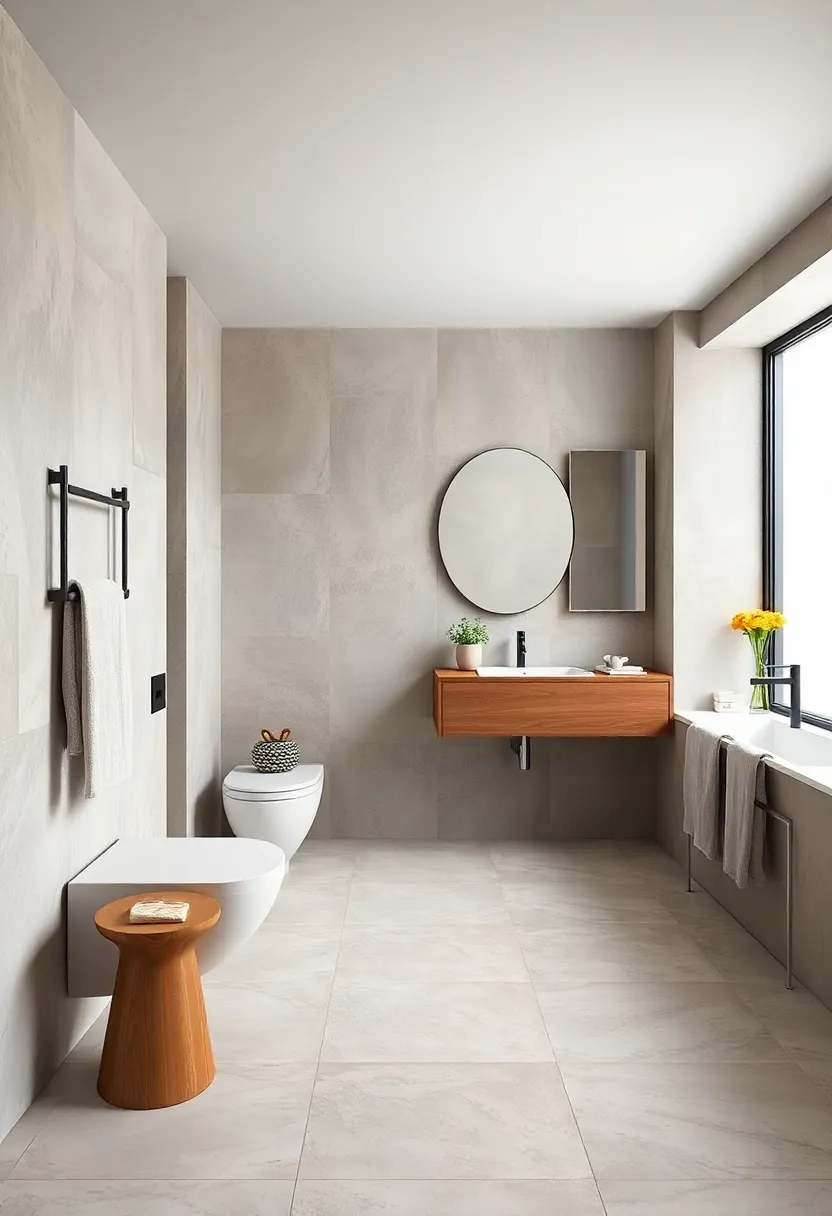 Opt ⁤for minimalistic‍ towel racks that blend⁢ seamlessly with the wall