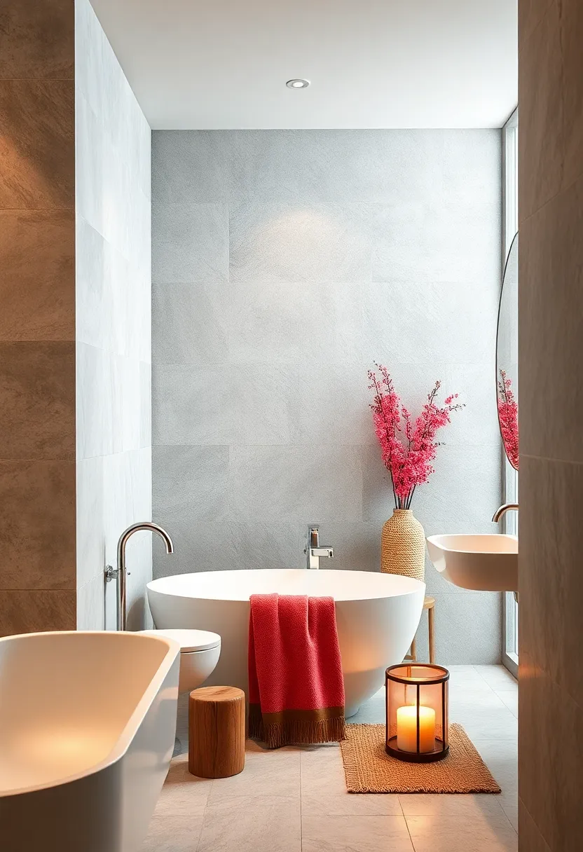 Use​ reed diffusers rather of​ bulky candles to maintain a clean look