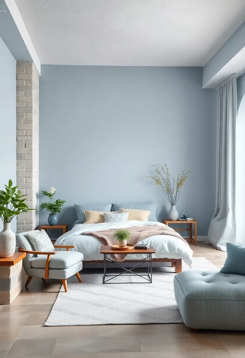 Powder Blue ​– ‌Enhance tranquility⁢ with powder blue, a serene shade that​ helps ease​ the mind before sleep