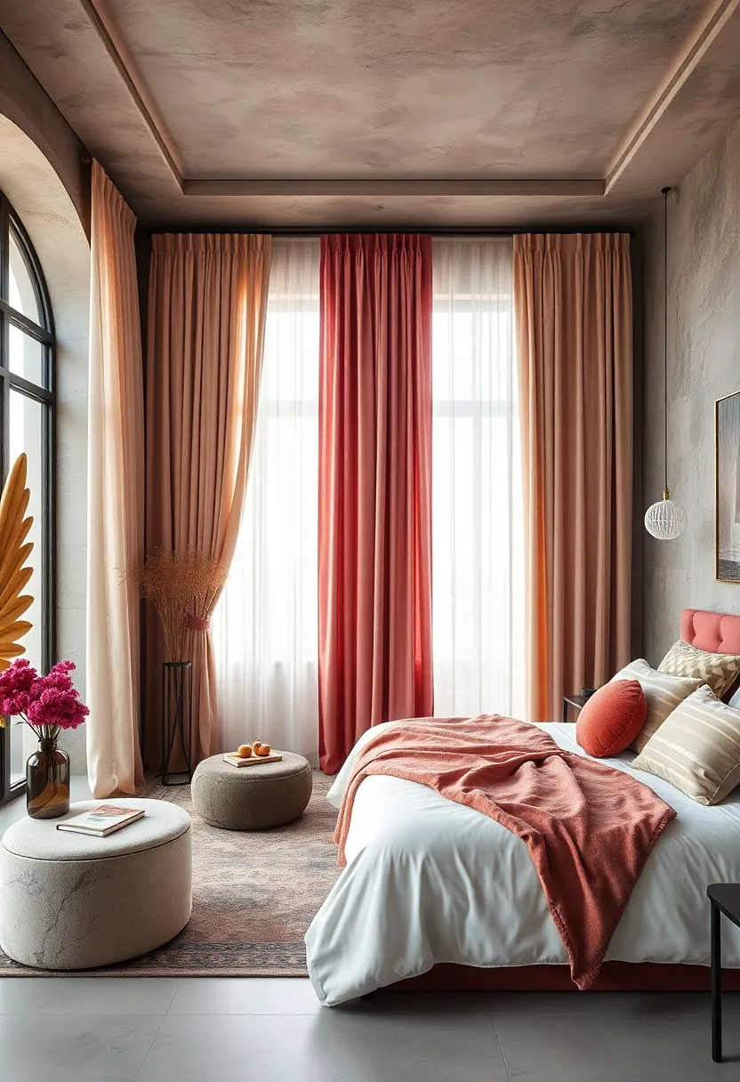 Romantic Drapery: Opt for ​flowing curtains in light fabrics‌ that softly filter‌ natural light and‍ add privacy