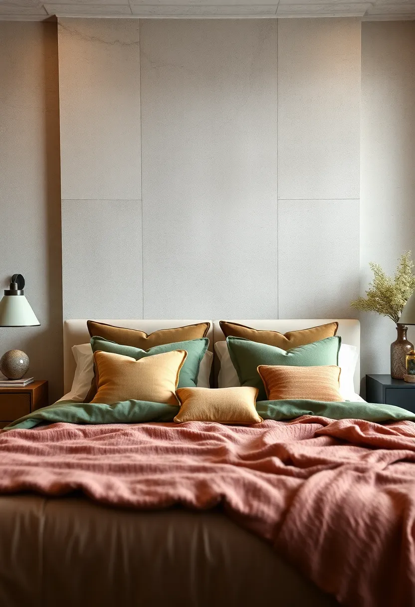 Textured Throw Pillows: Mix velvet,‌ linen, and ‍knit cushions to add depth ⁢and comfort to your bed setup