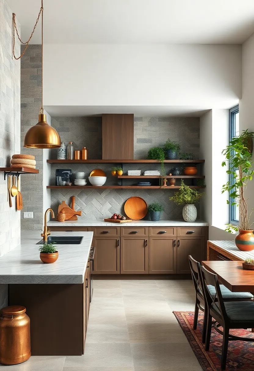 Brass and Copper ‌Accents: Introduce metallic ⁤elements through utensils, knobs, or planters for warmth and eclectic charm