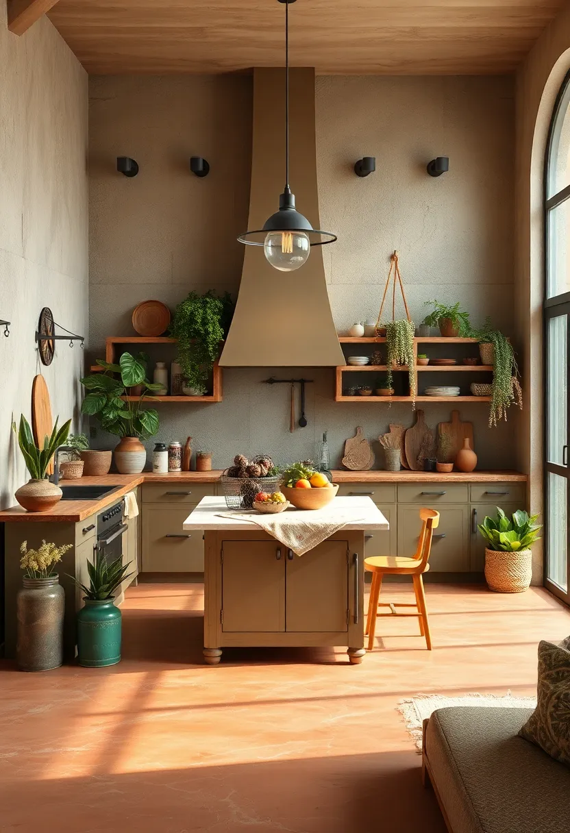 Earthy Color Palette: Embrace warm terracotta, ⁣muted ⁢greens, and soft neutrals to create ‍a cozy⁤ and inviting Bohemian ⁢kitchen vibe