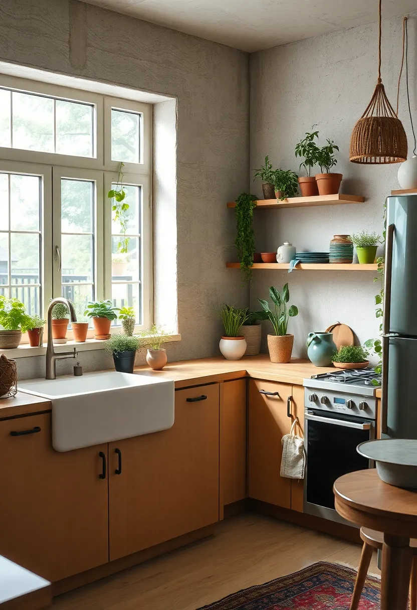 Indoor Herb Garden: Grow fresh herbs in⁤ colorful pots on windowsills or shelves to marry utility and bohemian style