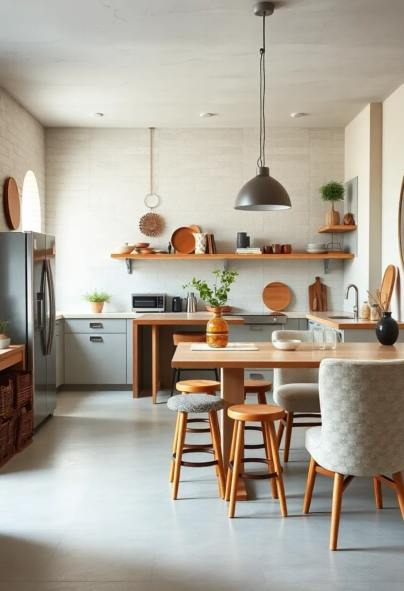 Mismatched Seating: Combine wooden stools and ⁢upholstered chairs in different styles and fabrics for ‌a relaxed​ vibe