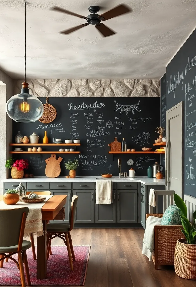 Personalized Chalkboard Walls: Create a chalkboard section for recipes,‌ quotes, or doodles to⁤ invite creativity and interaction