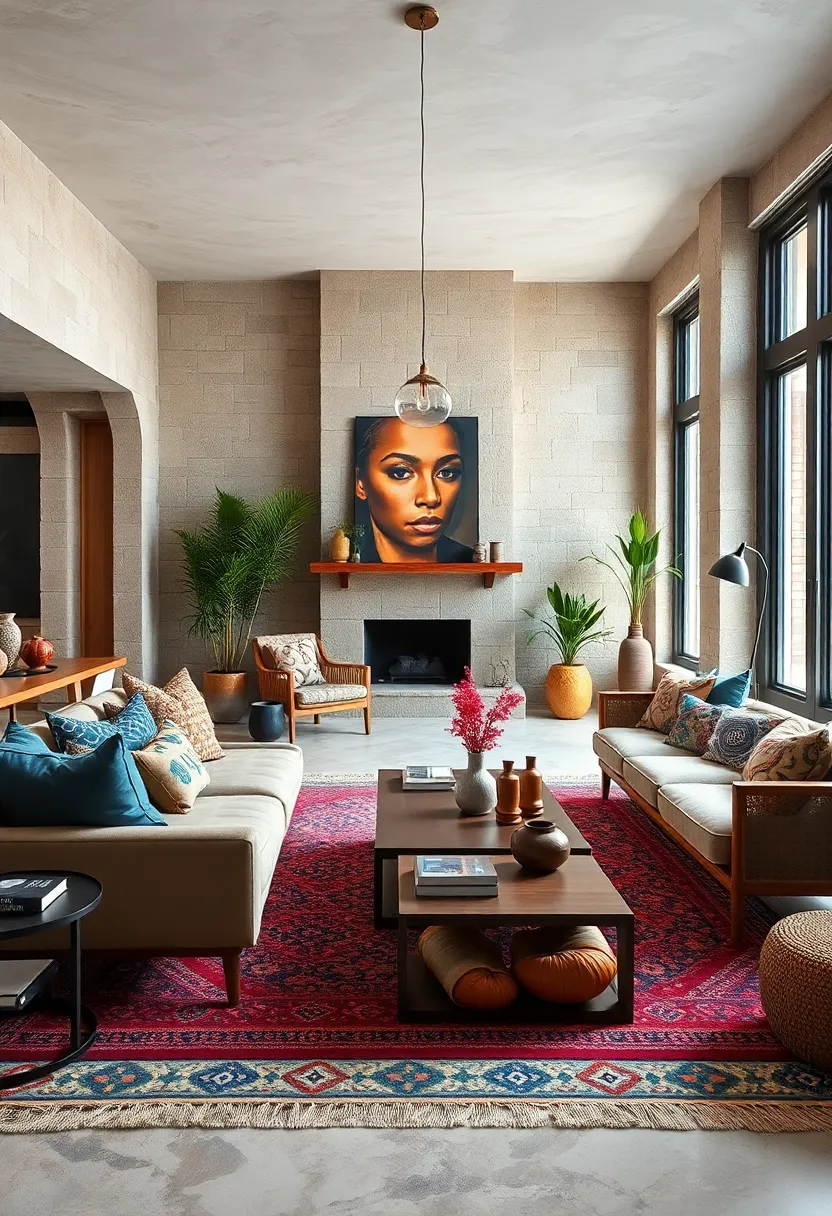 Mix vibrant patterned rugs to create a layered, ⁣textured foundation that invites warmth and curiosity