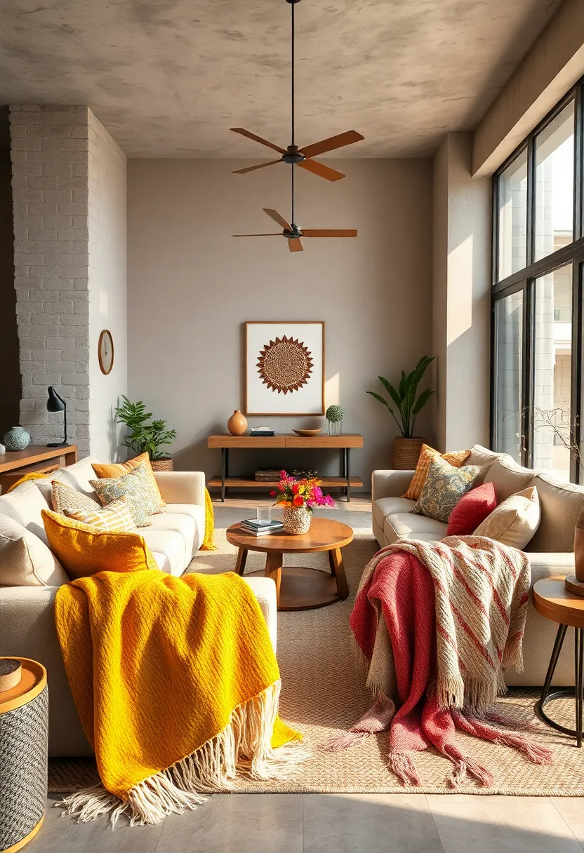 Use an assortment of textured throws draped ⁤over furniture to encourage comfort and warmth