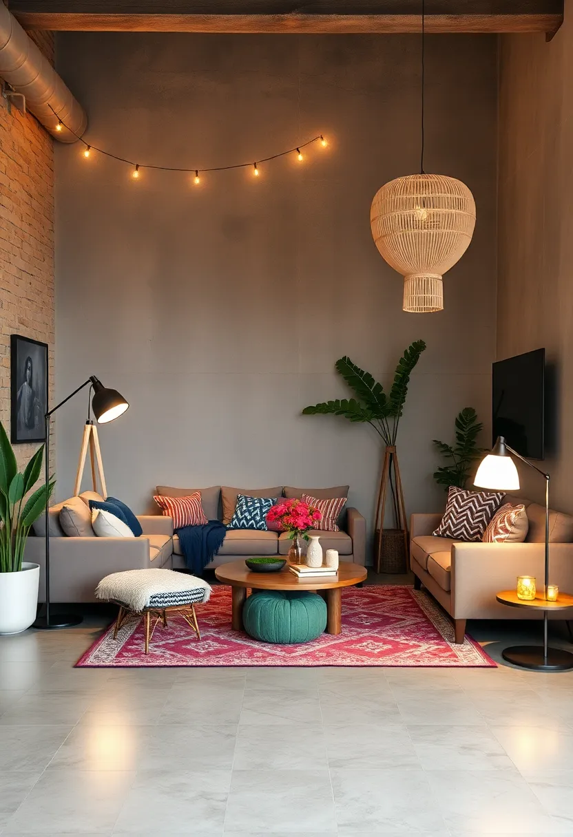 Combine soft ambient ⁤lighting from string‍ lights and floor lamps to create cozy, creative ‌vibes