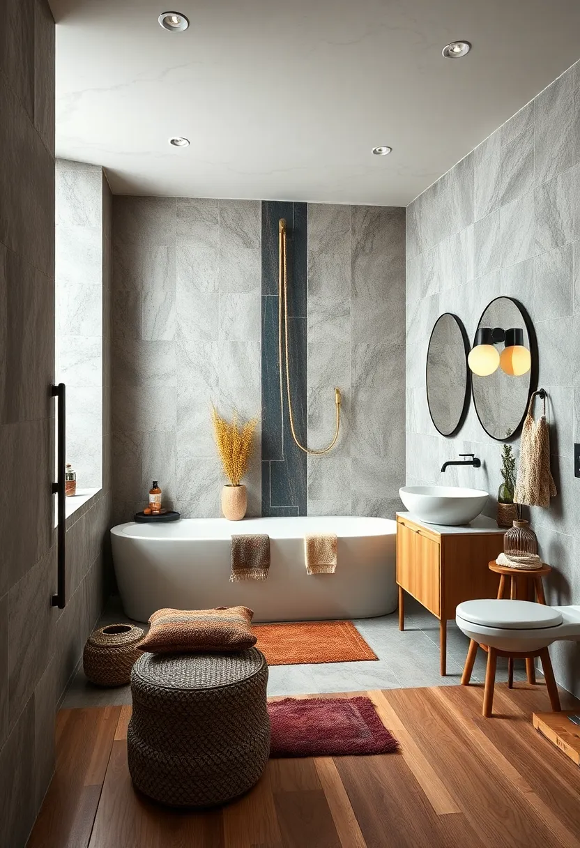 Bold Accent Wall: Paint or tile one wall in a daring‍ color ⁤or pattern to anchor‍ the space