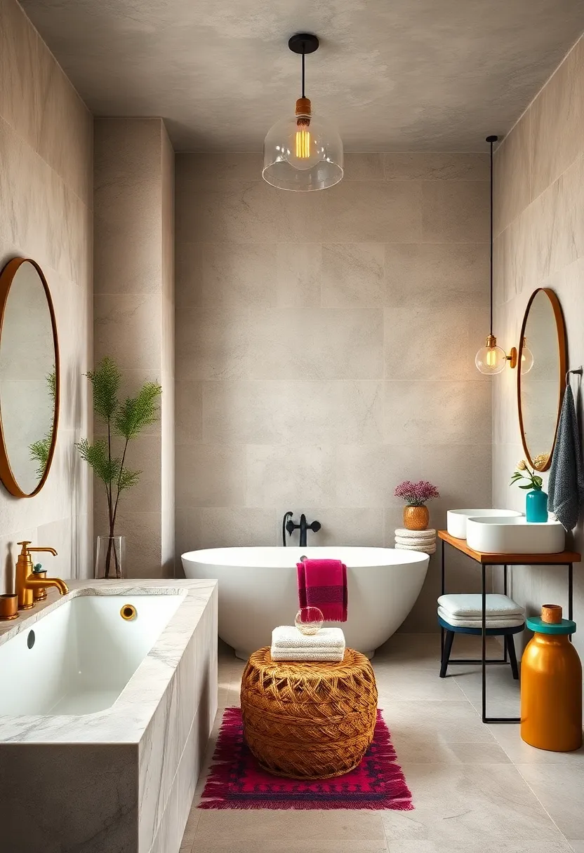 Brass ‍Fixtures with ‌Color: Pair traditional brass fixtures with jewel-toned tiles or paint for‍ a luxurious twist