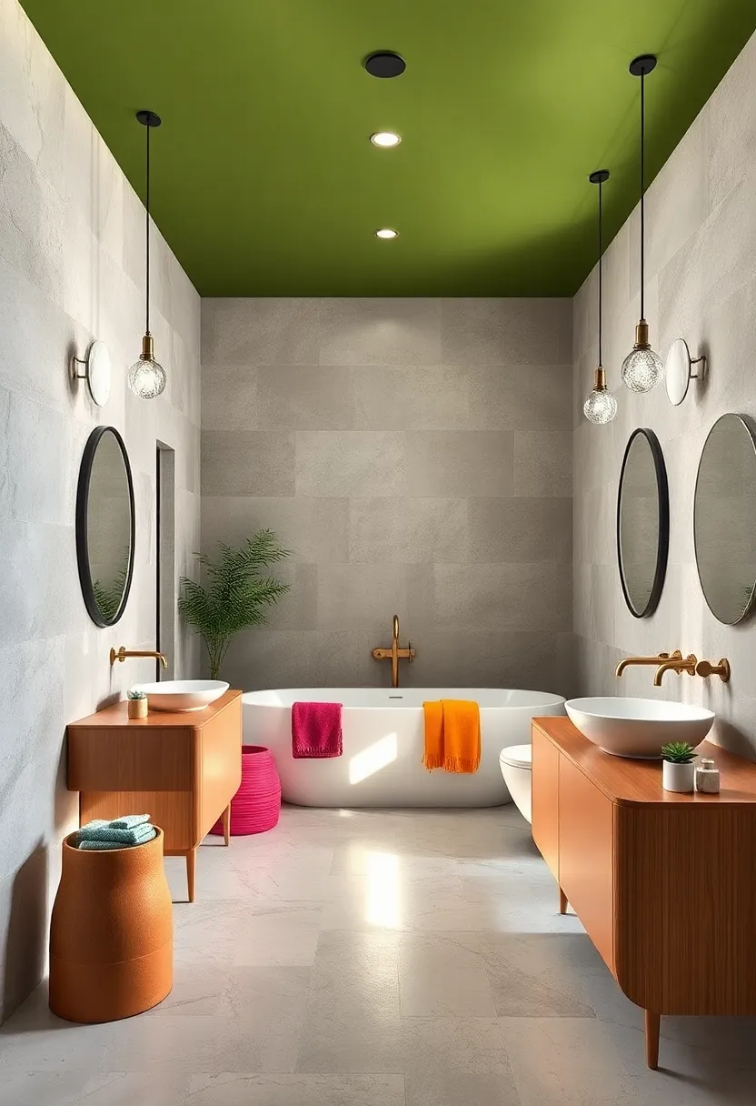 Painted Ceiling Surprise: Boldly paint the ceiling in ⁤a contrasting⁤ color to bring depth and ​interest