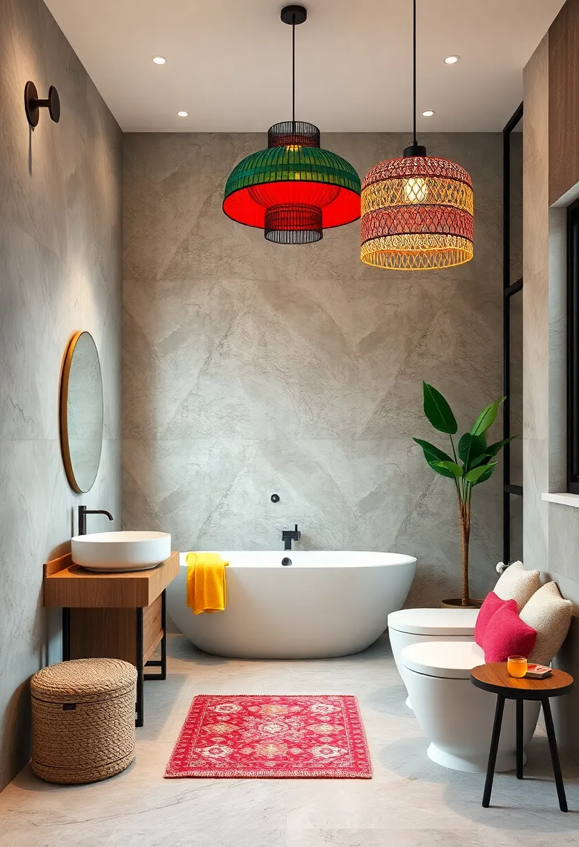 Statement‍ Lighting: choose oversized, colorful pendant or ⁣chandelier‌ lighting to add flair and drama